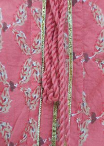 Peach kurta pajama set (6-7years)