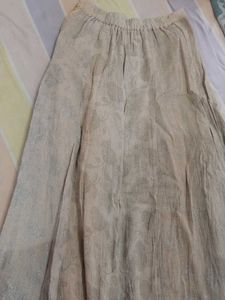 Orange Embroidered Ethnic Gown