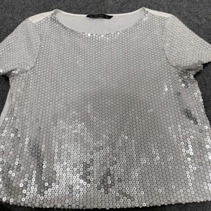 Zara Sequin Party Top