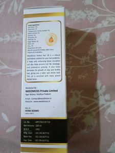 Weedmoss Herbal Hair Oil