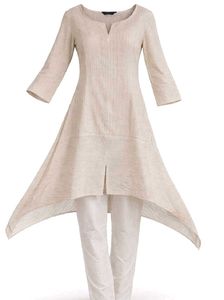 Elegant Striped Kurta Set