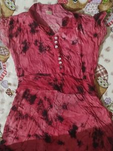 Stylish Tie-Dye Dress shut