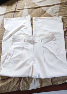 Classic White Wide-Leg Pants