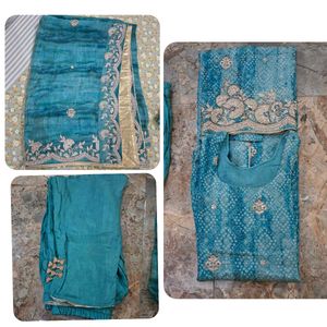 Premium Silk Embroidered kurta Set
