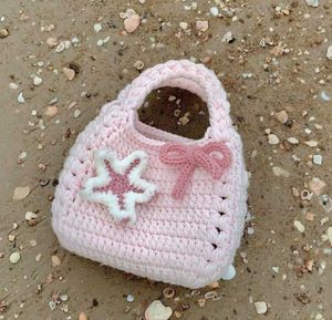 Handmade Crochet Pink Mini Bag