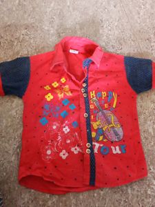 Red Shirt For Boys 2-4years