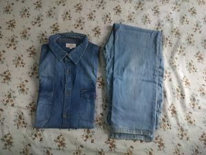 Classic Denim Shirt &amp; Jeans Set for men