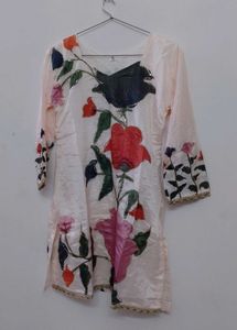 Floral Print Kurta Set with Dupatta