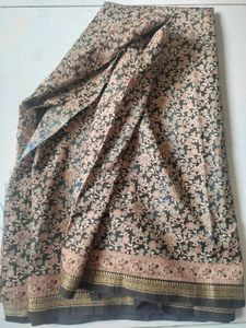 New Brown Floral Printed Saree