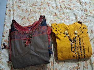 2 Ethnic Beads work Gowns