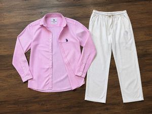 COMBO 🔥🔥💗 U.S. Polo Assn. Pink Striped Shirt &amp;