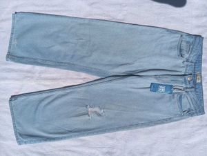 Wide Leg Light Blue Jean