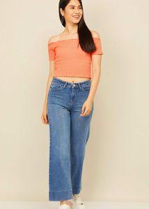 Off-Shoulder Smocked Top