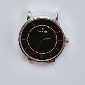 Escort Men's Stylish Black Dial Watch