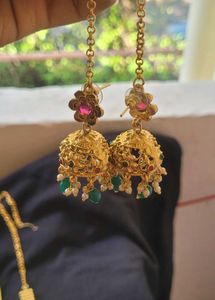 Elegant Gold Plated Temple jewellery set