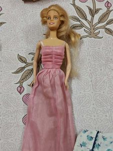 Old handmade Pink Sparkly Ruched Dress