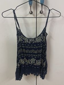 Navy Floral Cami Top