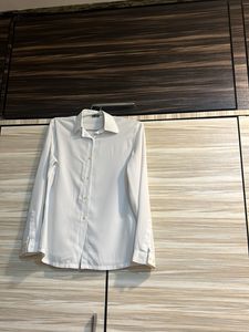 Classic White Button-Up Shirt Formal