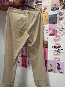 Classic Beige Wide-Leg Pants