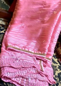 Beautiful Baby Pink Saree