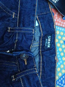 Dark Wash Wide Leg Denim Jeans