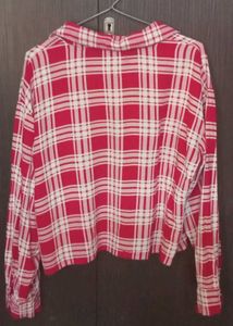 Classic Red &amp; White Plaid Flannel shirt