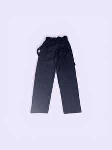 Dark Wash Paperbag Waist Jeans