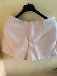 White Corduroy Shorts