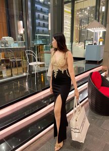 Elegant Black & Gold Gown