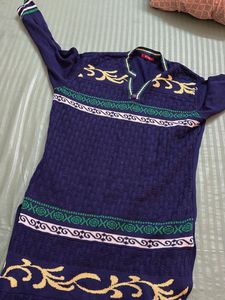 Wollen Vibrant Ethnic Print kurta