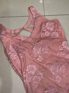 katrina coded Sheer Lace Floral dress