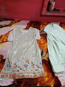 Sequin Embellished Kurta with salwar