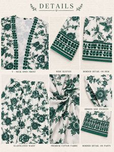 🌿 Green Floral Printed Co-ord Set
