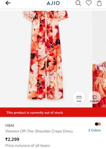 HnM Floral Print Maxi Dress
