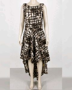 Stylish Abstract Print Sleeveless Dress
