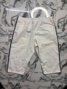 Adidas White Striped Capris