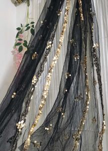 Black Sequined Dupatta