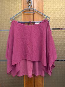 Sheer Purple Kazo top with inner lining