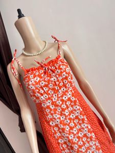 Floral &amp; Polka Dot Midi Dress