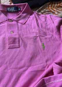 Ralph Lauren Pink Long Sleeve Polo Shirt