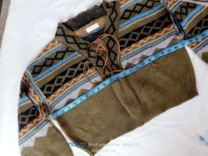 Stylish Patterned Knit Sweater