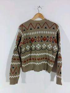 Brown Knitted Winter Sweater (Women)
