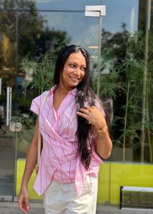 PINK KNOWTED FANCY SHIRT