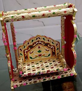 Exquisite Handcrafted Pooja Jhula Swing