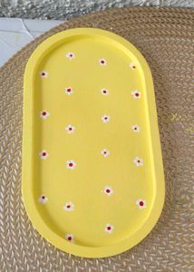 Handmade Yellow Floral Trinket Tray 💛