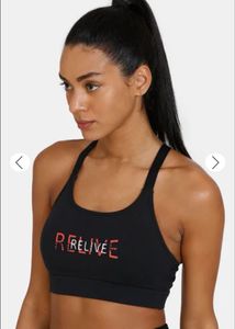 RELIVE Black Sports Bra