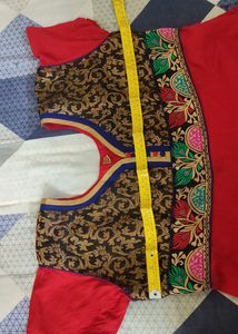 50%off Red ♥️ Anarkali Flare  Cotton Kurta Churida