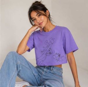 Cute Tom &amp; Jerry Graphic Crop Top