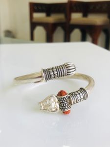 🔱 Trishul Kada Pure Silver (wt:32.650g)