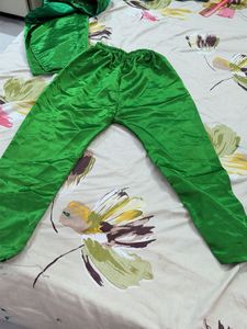 Vibrant Green Satin Kurta Set